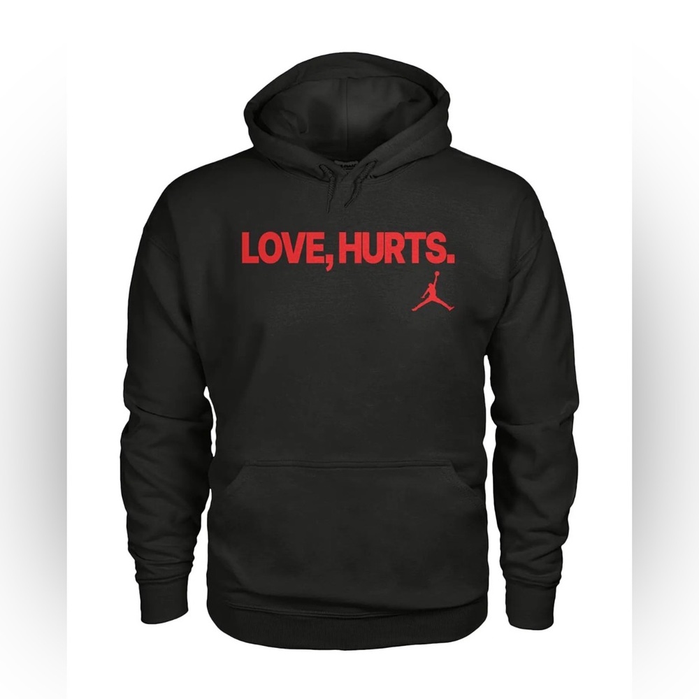 Air Jordan Nike Jalen Hurts Love Hurts Hoodie 'Black/Red' New with Tags Size Med